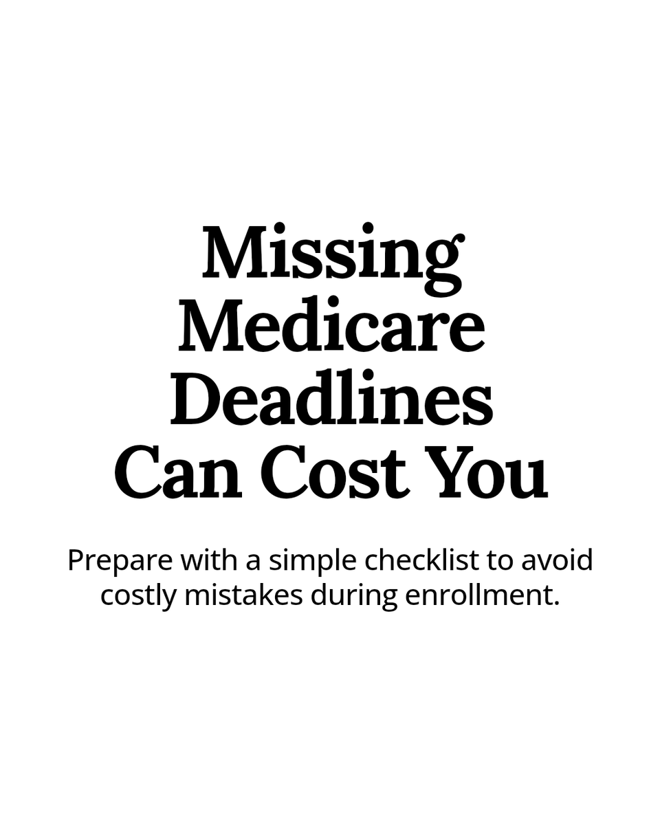 vhlinsurance's tweet image. Medicare Open Enrollment can feel overwhelming—but missing a deadline can cost you. Here's a simple checklist to help you prepare with confidence. #MedicareTips #MedicareHelp #MedicareAdvantage
