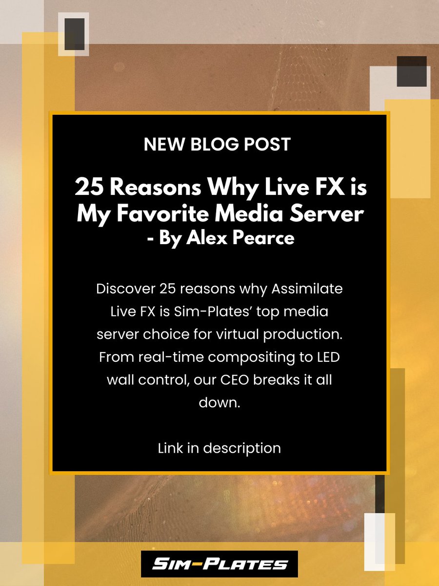 sim_plates's tweet image. Read the blog here zurl.co/h6UGs

#drivingplates #virtualproduction #simplates #vfx #educational