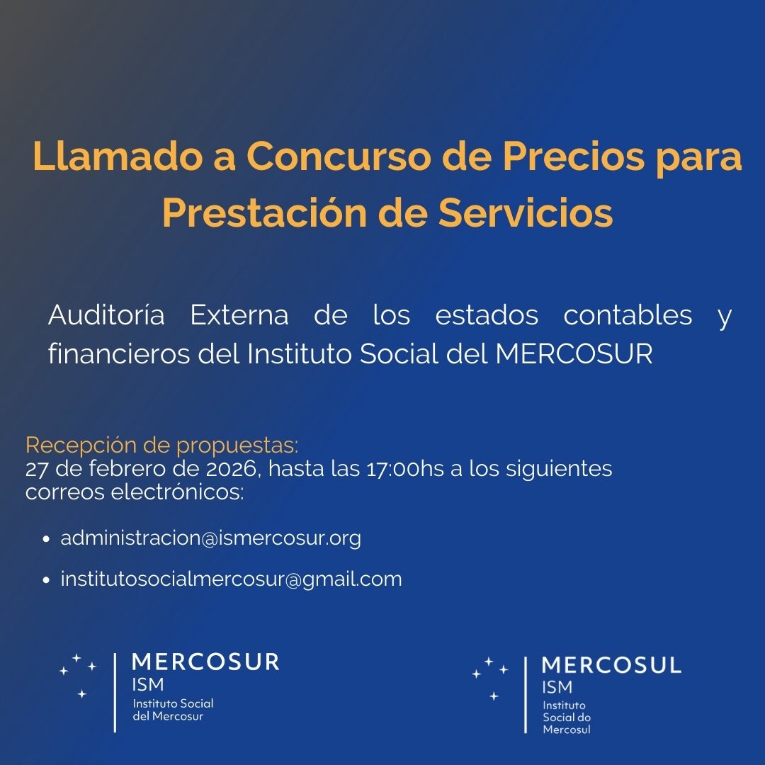 Instituto Social del MERCOSUR (ISM) tweet media