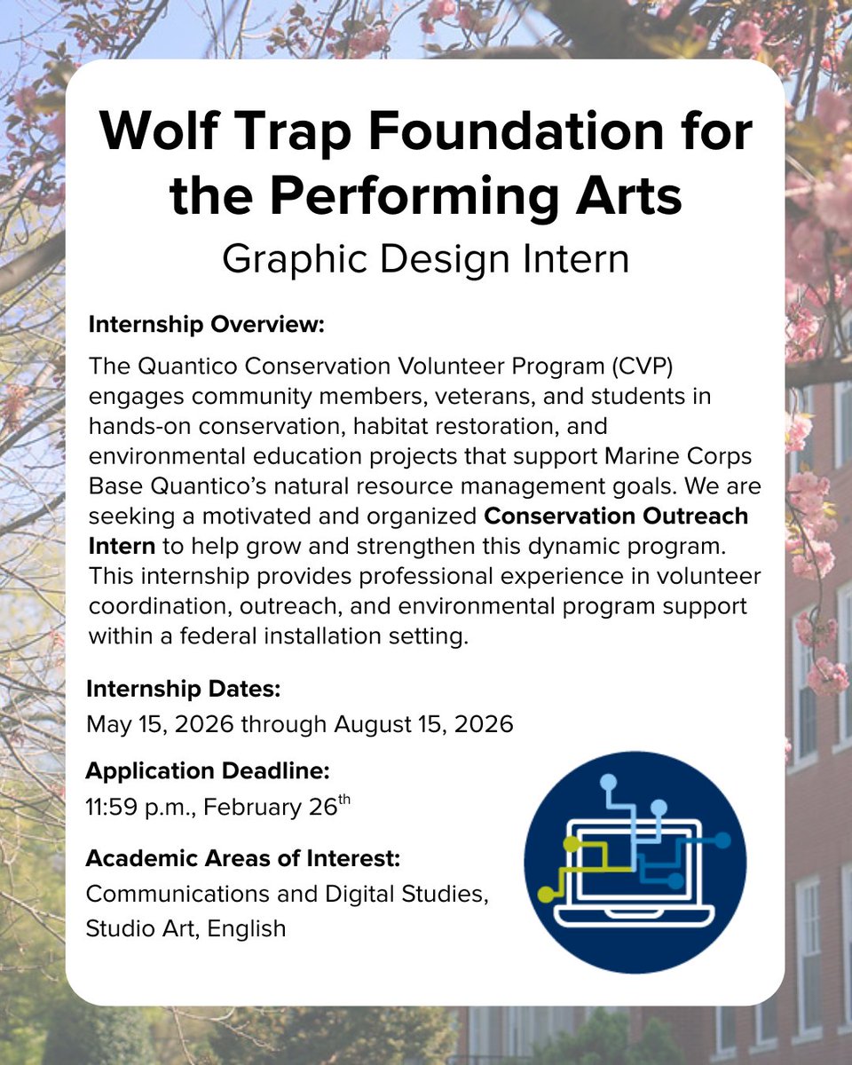 UMW_CCPD's tweet photo. This week's Internship Roundup features five of the many unique opportunities available to UMW students on Handshake. To read more about any of these featured internships, use the link below explore the Internship Roundup Collection.
https://t.co/keBnVjTPm7 https://t.co/WXOTVaSDOb
