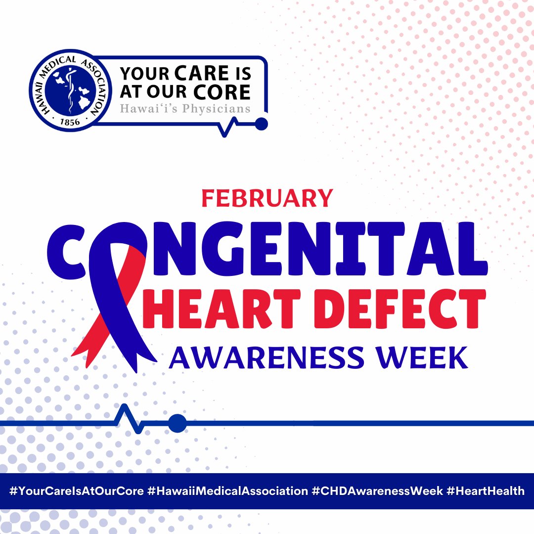 💙 It’s Congenital Heart Defect Awareness Week. CHDs affect nearly 1 in 100 babies and can impact a lifetime. Help raise awareness by sharing information or stories and supporting the CHD community. Visit: shorter.me/CHDAwareness #YourCareIsAtOurCore #HMA #CHDAwarenessWeek