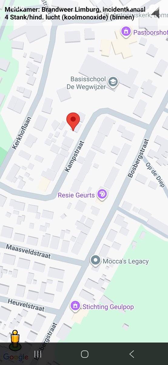 Stankoverlast door koolmonoxide met inzet brandweer