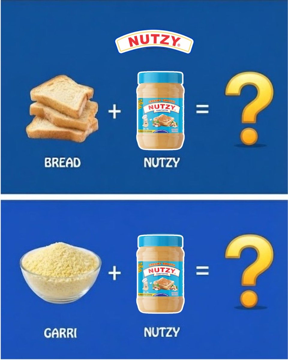 Be honest… Peanut butter with bread or with garri? 👀