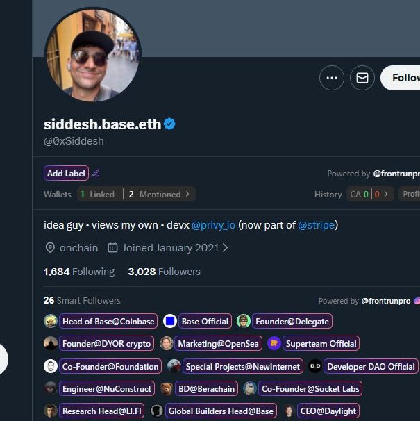$lol (localhost:friends)

laucnched by dev of privoy and stripe 

he is followed by tones of big base wahles accts 

0x2e2ee82d36302d2c58349ae40bb30e9285f50b07