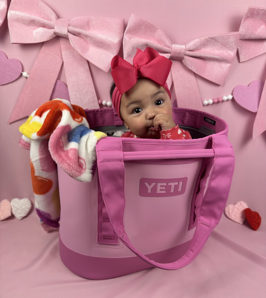 cyntastic08's tweet photo. @YETICoolers our girl needs a
sponsorship! 💗 Ella can’t sit up yet but does just fine in the #YETICAMIN035 #YETI 
#babygirl #Barbie https://t.co/FyCNdl5nL4