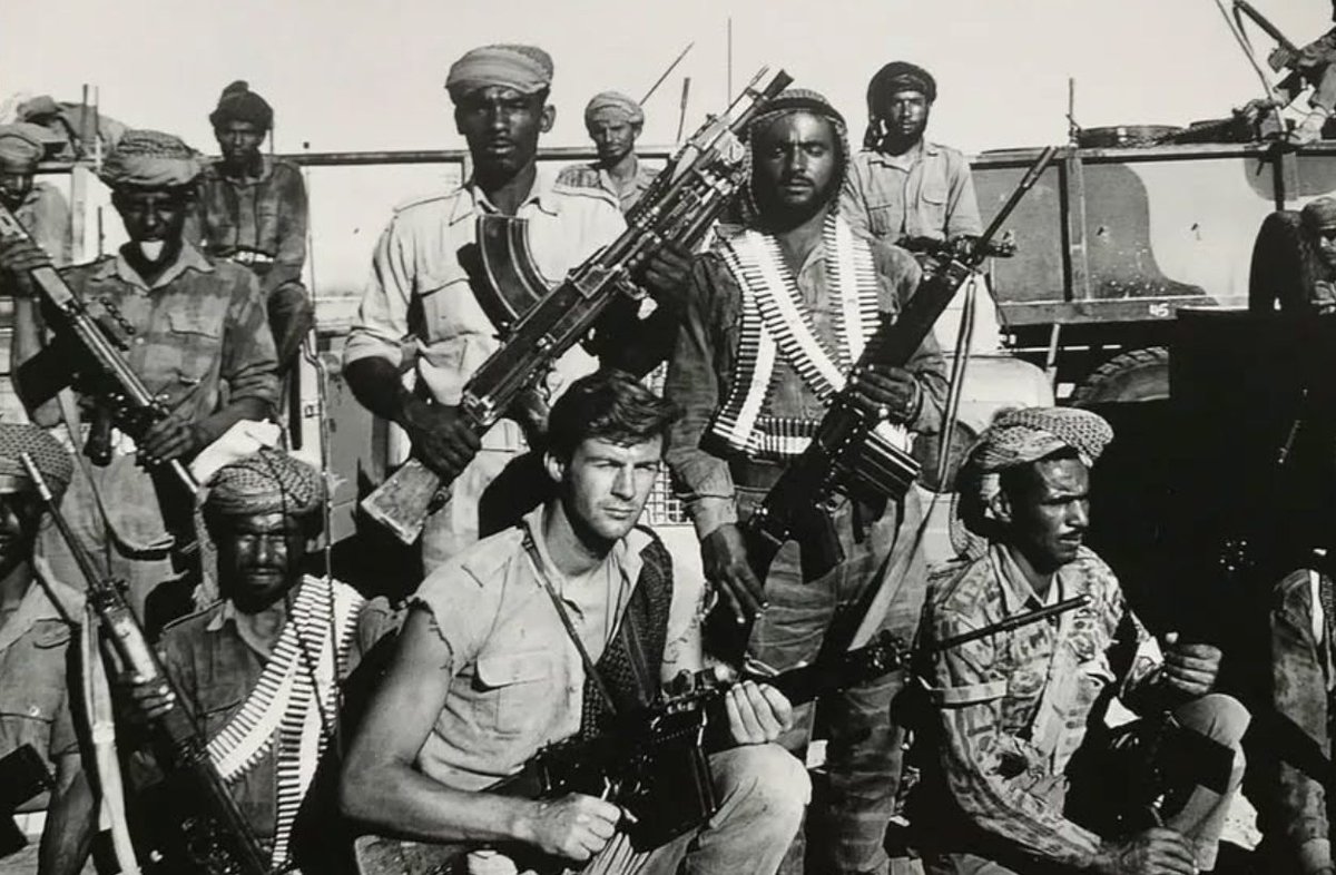 jmscaronte's tweet image. Pictures of Sir Ranulph Fiennes.Seconded to the Oman Armed Forces during the Dhofar conflict, Fiennes served at a time when Oman maintained close military ties with Britain. There, he led the Reconnaissance Platoon of the Muscat Regiment.
#SAS #UK