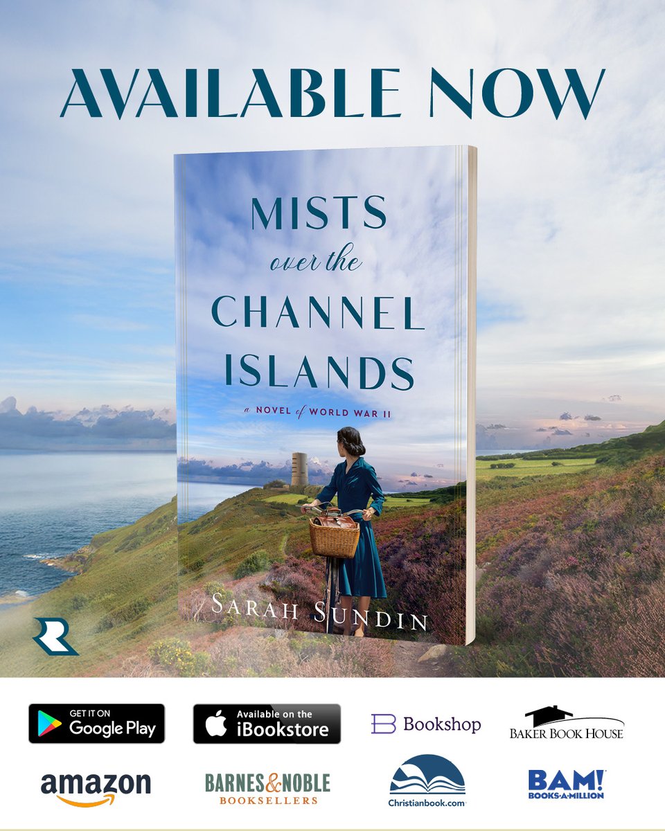 Mists over the Channel Islands is now available from Revell Fiction in print, ebook, and audiobook! It received starred reviews from Booklist and Library Journal! sarahsundin.com/books/mists-ov…