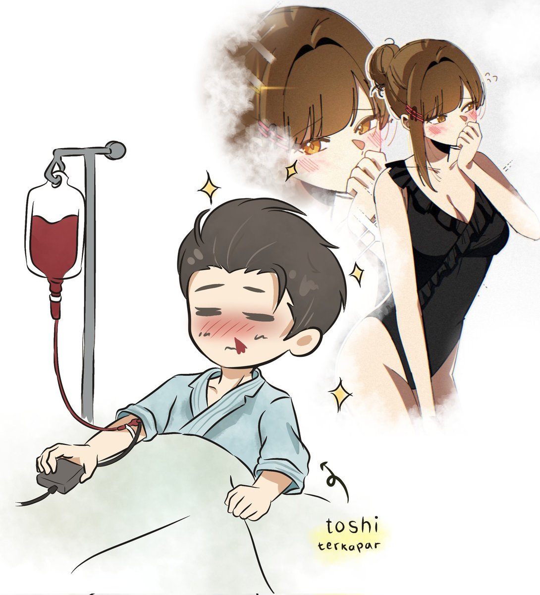 racamellia_'s tweet image. kondisi beliau saat ini:
(art acc: @payaberryal)
#ToshibArt #AmandArt