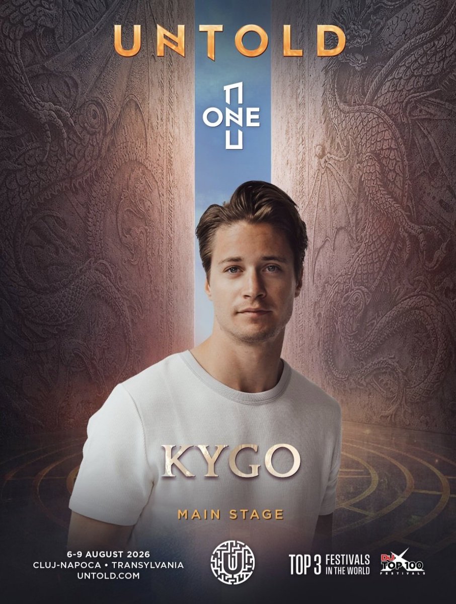 ROMANIA 🇷🇴
Kygo is coming to <a href="/UntoldFestival/">UNTOLD Festival</a> in Transylvania this august! More on tickets.untold.com