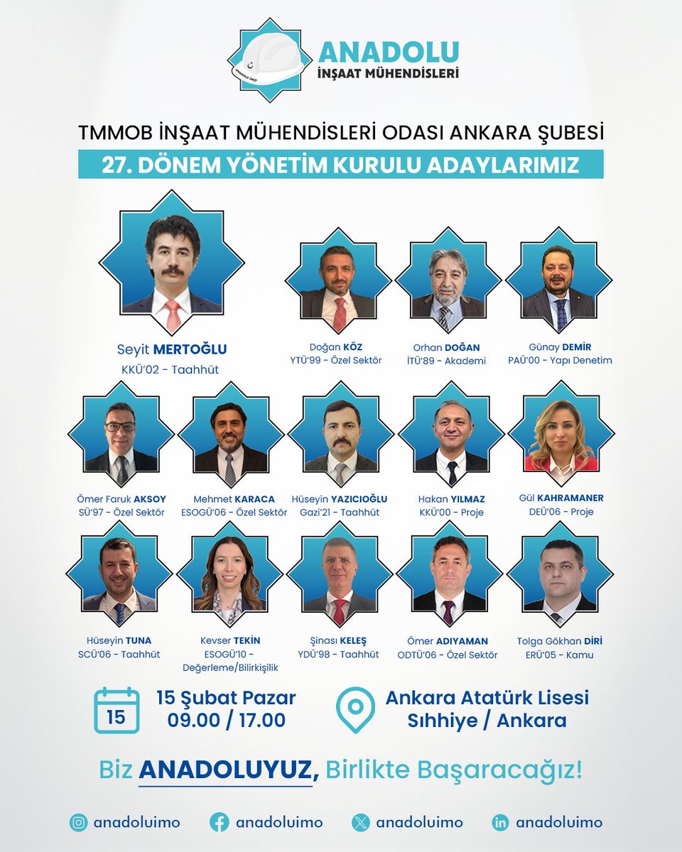 Anadolu İnşaat Mühendisleri tweet media