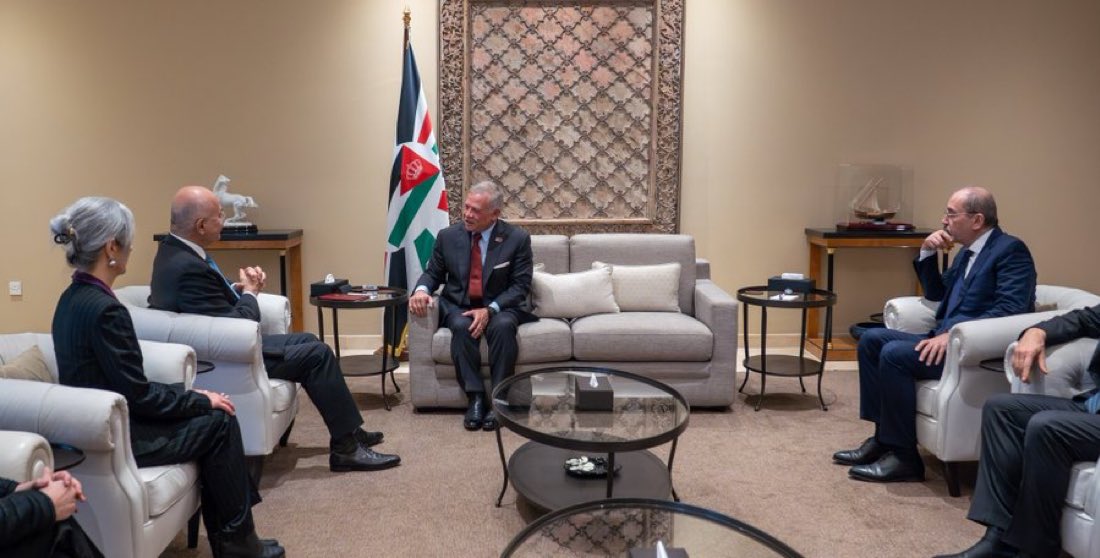 Honored to meet HM <a href="/KingAbdullahII/">عبدالله بن الحسين</a>. I expressed appreciation for Jordan’s generous hospitality toward refugees over the years, and we discussed deepening UNHCR’s partnership with the Kingdom.