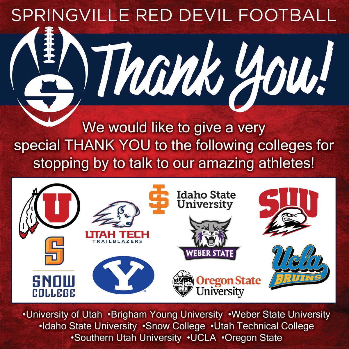 Springville Red Devil Football tweet media