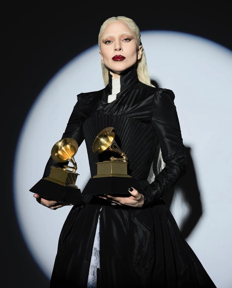 Lady Gaga stuns with her #GRAMMYs awards.