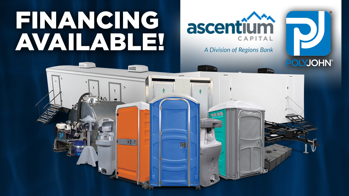 POLYJOHN's tweet image. We proudly offer financing!*

WWETT Show Promo:

• Deferral Program: Nominal payments of $99 for the 1st 3 months
• No doc fee on all transactions funded within 60 days of the show

Learn more &amp;amp; apply: polyjohn.com/financing?utm_…

*Financing only available to qualified US customers