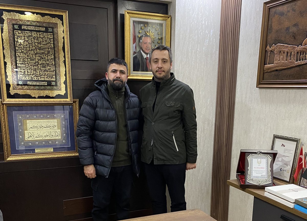 MYK üyesi <a href="/FIRATKORAN/">Fırat KÖRAN 🇹🇷</a> ‘ı ziyaret ettim Gençliğe geleceğe önem ve manevi yanımızda olduğu için göstermiş olduğu ilgi alakadan dolayı teşekkür ederim.
<a href="/RTErdogan/">Recep Tayyip Erdoğan</a> <a href="/Akparti/">AK Parti</a> <a href="/akpartiurfa/">AK PARTİ ŞANLIURFA</a> <a href="/milhamigunbegi/">M.İlhami GÜNBEGİ</a>