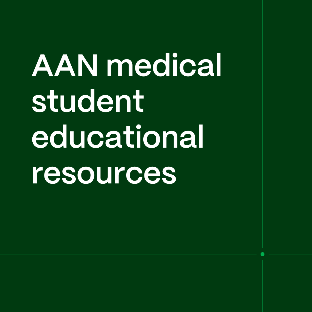 AANmember's tweet photo. 📣 Calling all #FutureNeurologists! Don't miss out on these resources:
- Question of the Day
- NeuroBytes Medical Student Series
- NeuroSAE Medical Student Edition
- Medical Student Lecture Series
Learn more: https://t.co/ca5nJ0ogNQ https://t.co/xuzt8YxdIl
