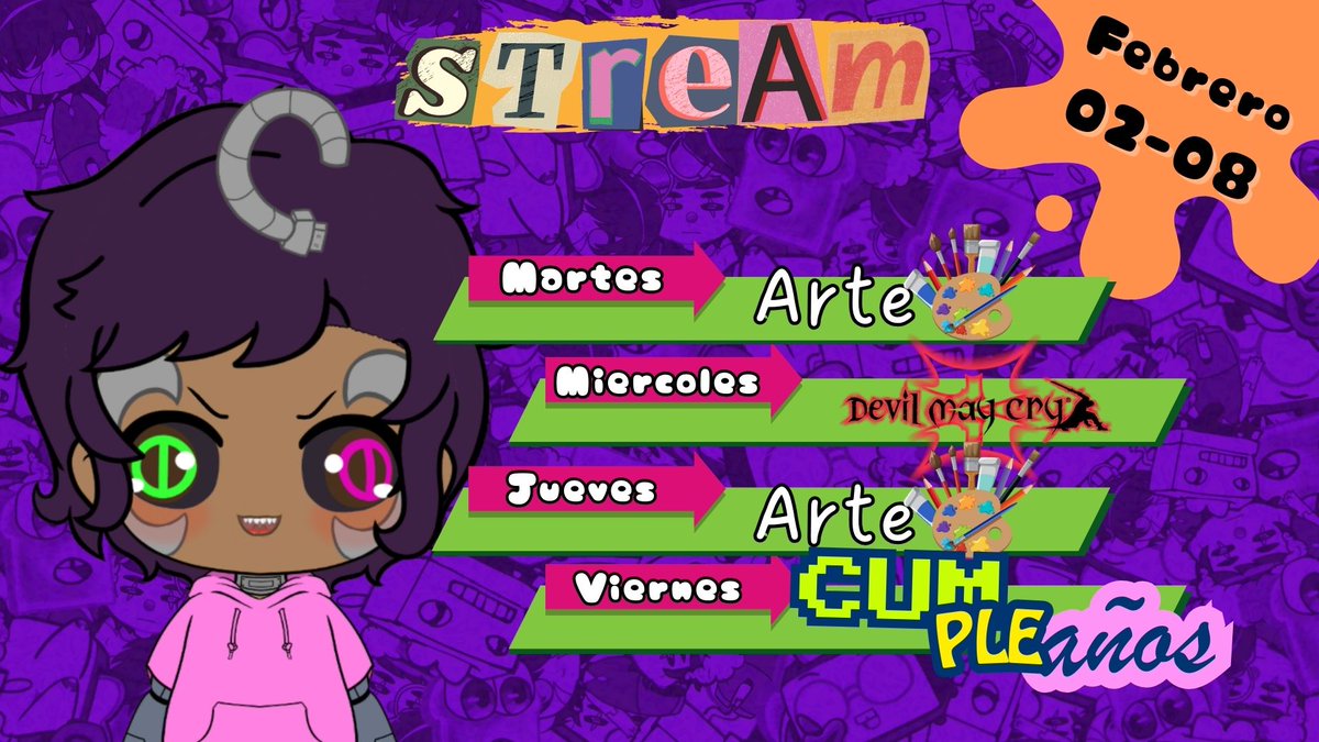 Calendario de esta semana :D
se viene mi cum :P
#Vtuber #VtuberES #Streamer #twitch #twitchstreamer #Vstreamer #VtuberUprisings