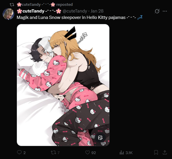 RealPyra's tweet photo. These are 4 out of countless examples of stolen artworks from the not new art thief cuteTandy. I thought this worm got banned but I guess not, bro is not even trying to give credit and blocks people that source the art. Please report this account for impersonation of the artists. https://t.co/htKD6hnxU5