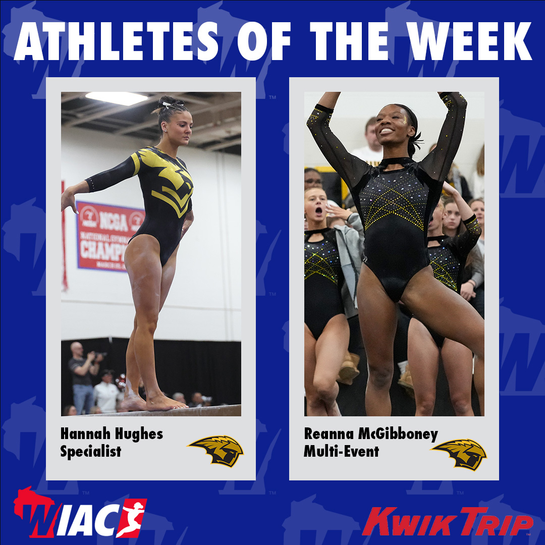 wiacsports's tweet photo. #WIACGYM | @UWOshkoshTitans Hughes and McGibboney Claim Kwik Trip Athletes of the Week: https://t.co/00HUE7l5ZC
#ExcellenceInAction
#ncaaGym https://t.co/iYpf3QTSc1