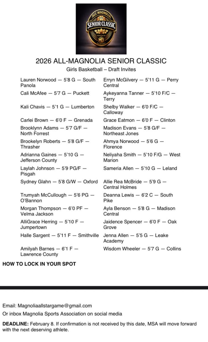 Magnolia Sports Association tweet media