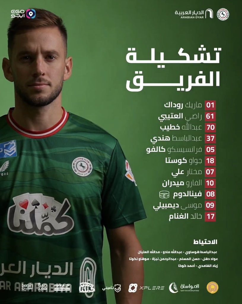 قـائمـة الفـريق للقـاء الليـلة 🔢

#الاتفاق_التعاون | #دوري_روشن_السعودي