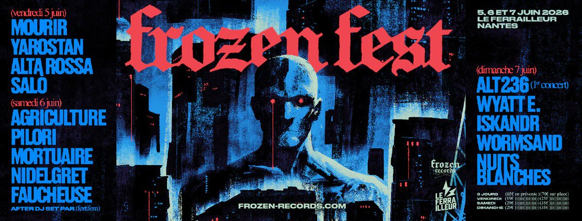 Amis de Nantes et d'ailleurs, j'ai la joie de vous annoncer que je rejoins le groupe live d'ALT236 et que notre premier concert aura lieu le 7 juin au Frozen Fest. Hâte de vous dévoiler tout ça, en espérant que ce live sera le premier d'une longue série de concerts.