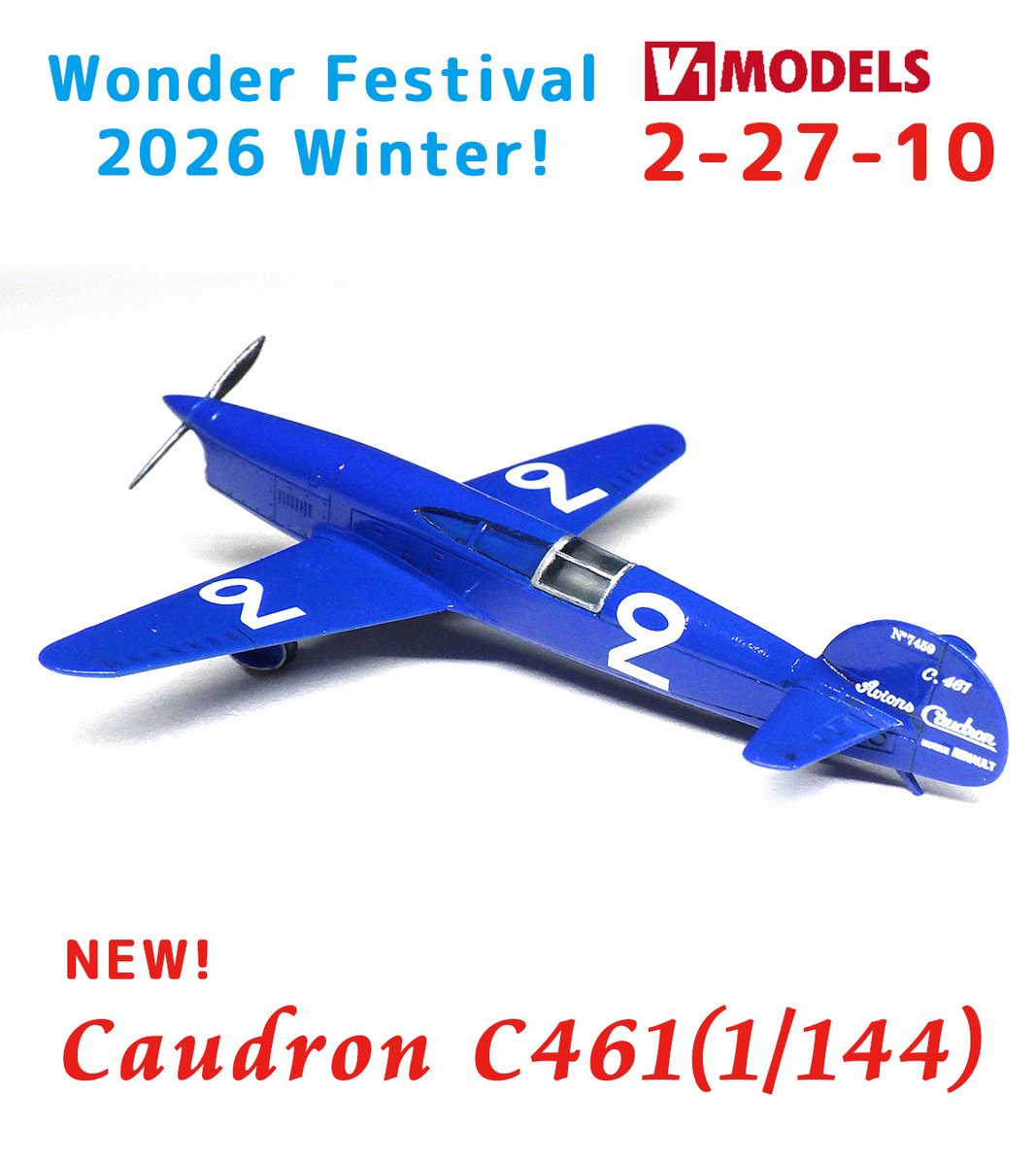 V1models427's tweet photo. #WF2026W 新作「コードロンC.461(1/144)」見本完成!メジャーなC.460ではなく個性的なスタイルのC.461を立体化しました。 #v1c461 #144scale #caudron https://t.co/yHFkPaQ0dU