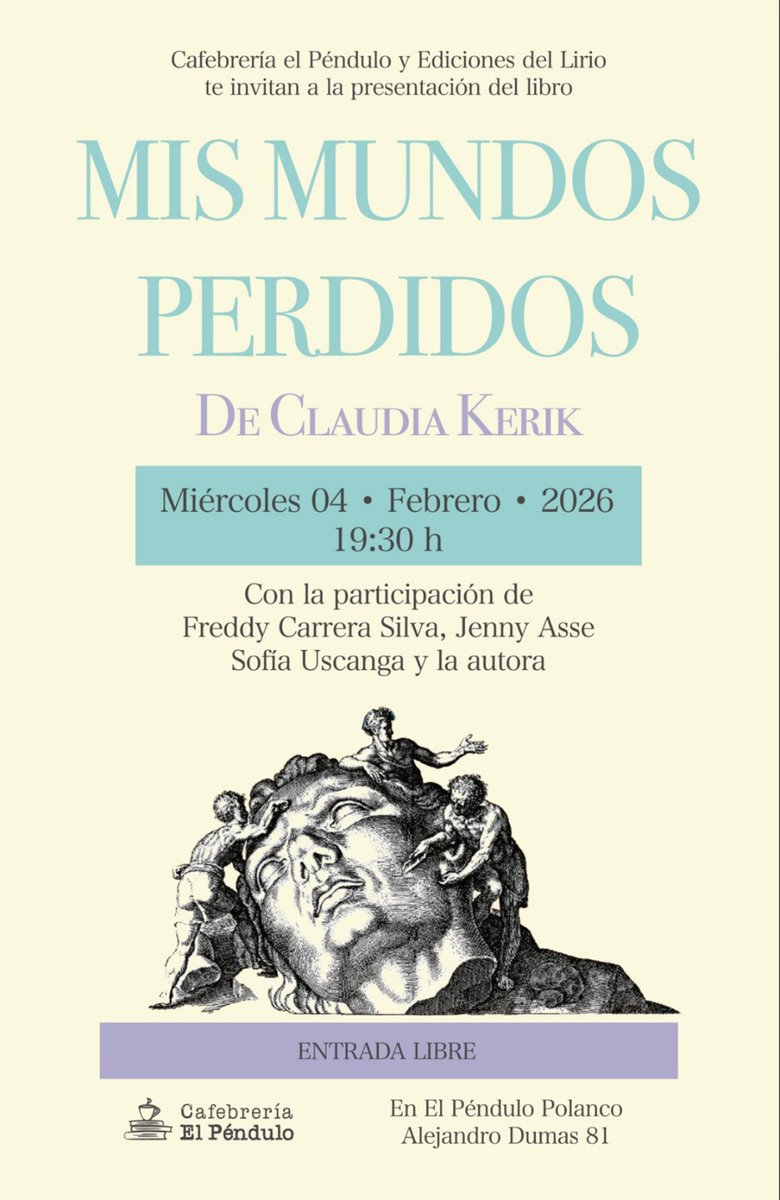 "Porque / 'hoy es siempre todavía' / un momento para nosotros..."
Los espero mañana en <a href="/El_Pendulo/">El Péndulo</a> Polanco.
