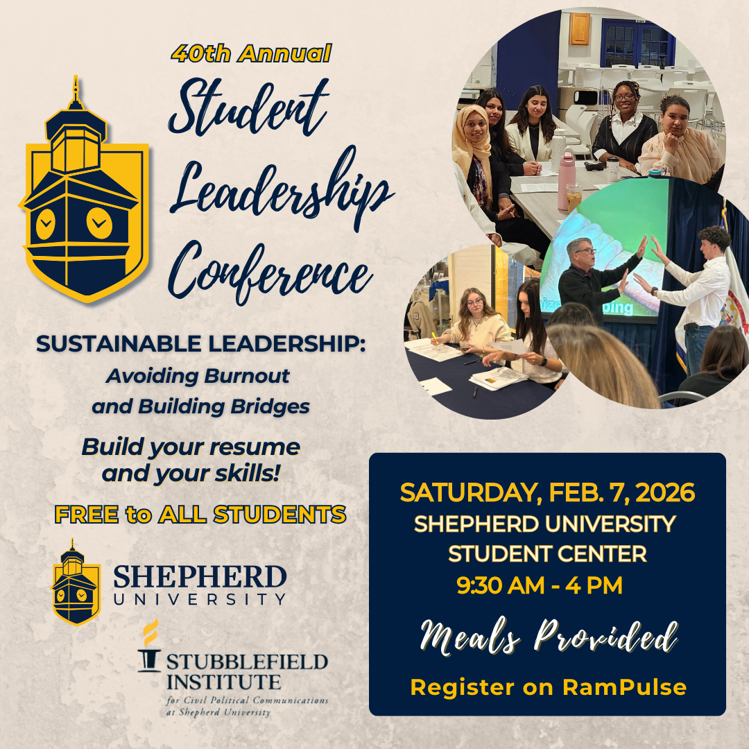 Shepherd University Students - Don't miss this great opportunity! Register today!