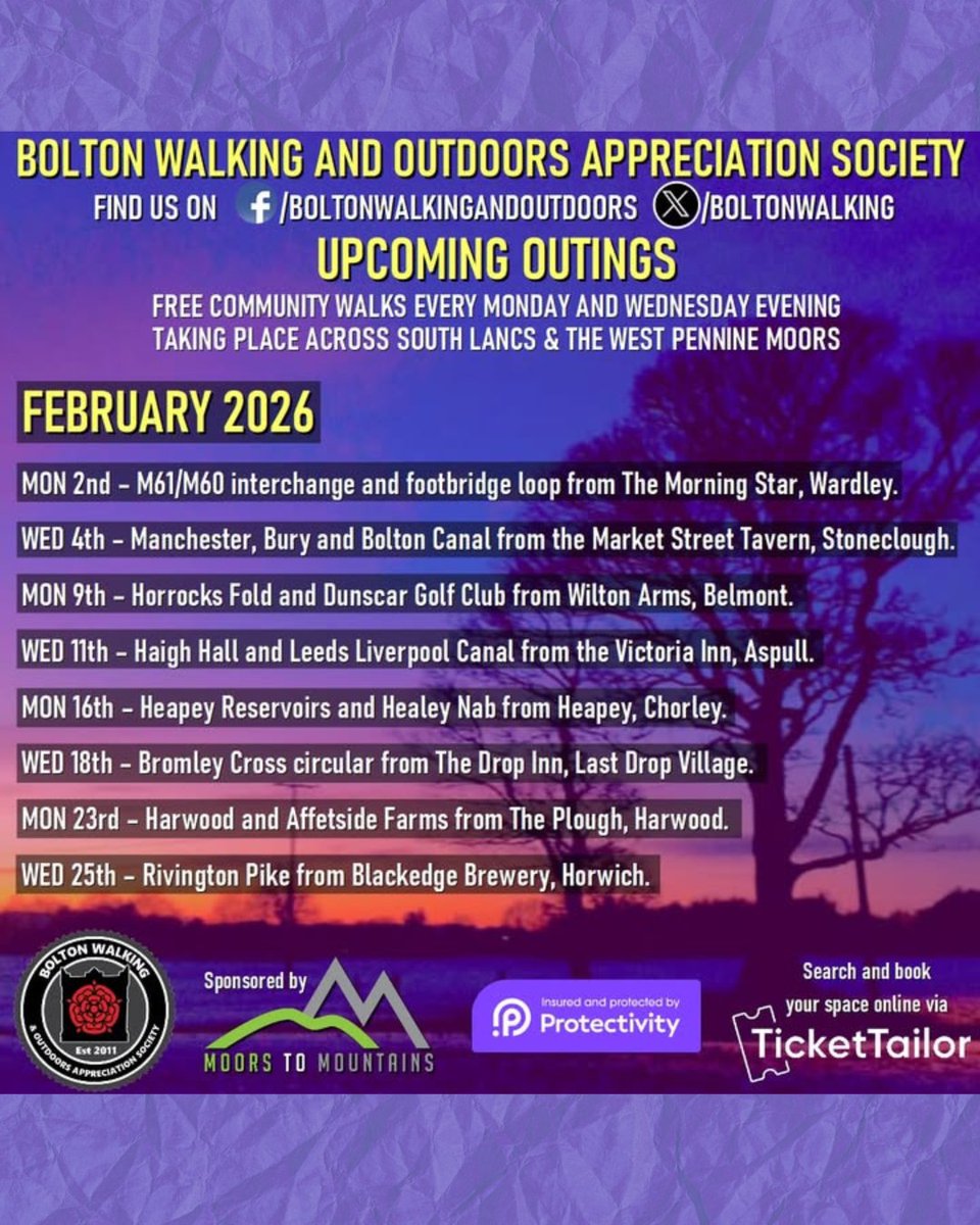 🍻 What's popping at our Horwich Taproom this month 🍻

Wanderers Running Club are launching their first weekly 5k tomorrow 

🎤 Open Mic with Anthony Rowlands, 7.30pm til late Thursday

Bolton Walking and Outdoors Appreciation Society gracing our presence with a winter walk 🍻