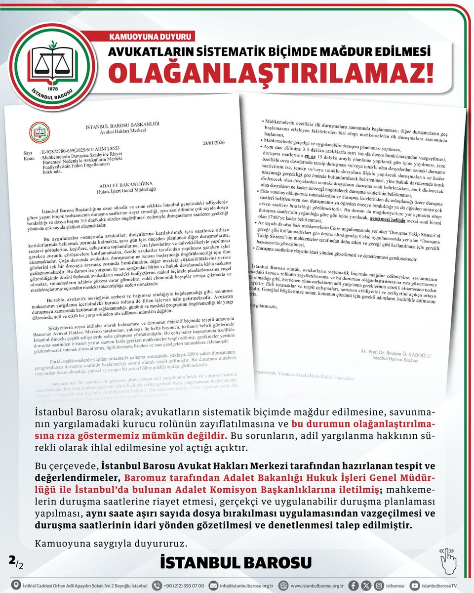İstanbul Barosu tweet media