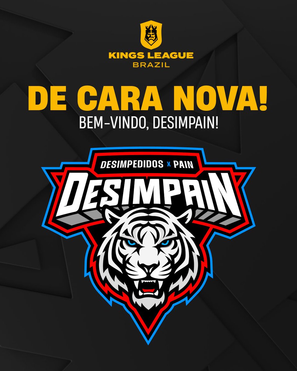 Kings_LeagueBR's tweet photo. DESIMPAIN NA ÁREA! 🐅🔥

Veremos a união @desimpedidos @paiNGamingBR voando no Split 2? Esperamos DESEMPENHO do DESIMPAIN! 👀 https://t.co/87dhAm1ODT
