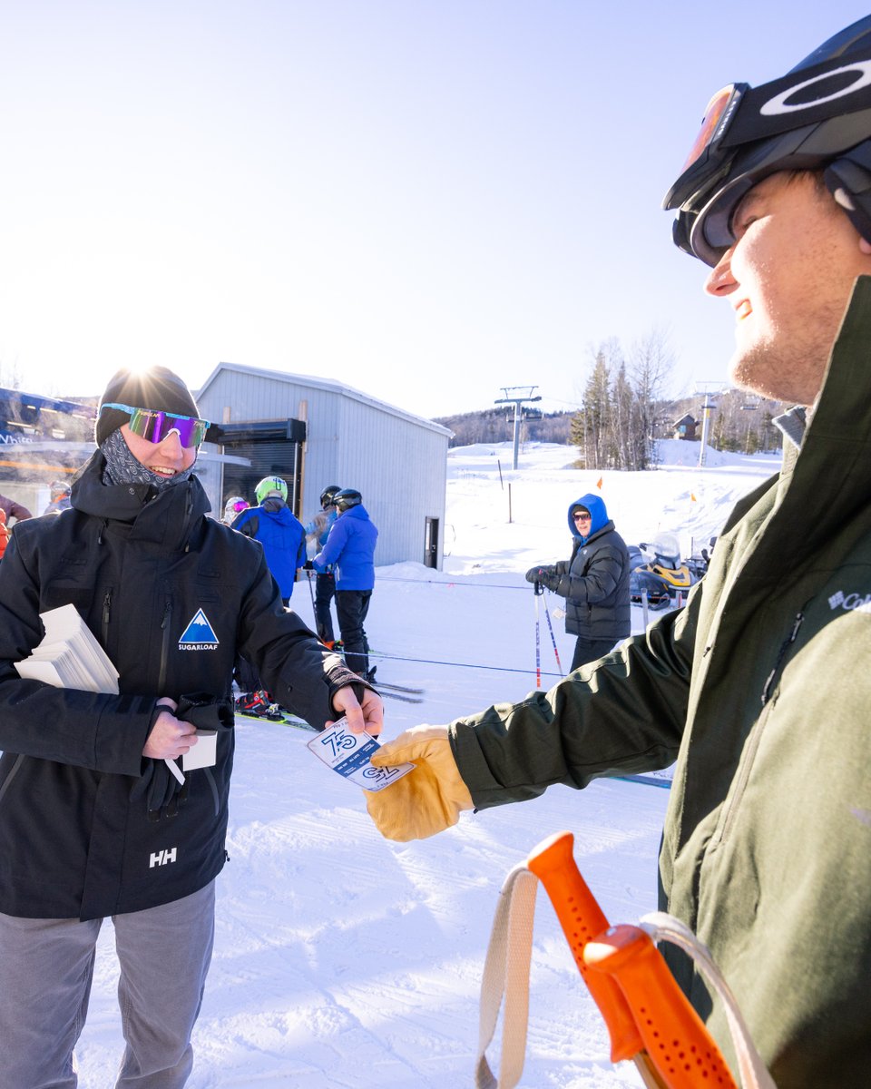 SugarloafMaine's tweet photo. We brought the wicket ticket back for our 75th day of the 75th season, because some things deserve to be held in your hand. There's #NothingSweeter than a bit of Sugarloaf nostalgia https://t.co/TgKmCpywg4