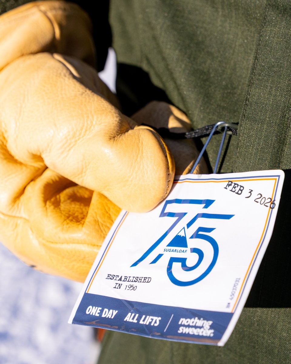 SugarloafMaine's tweet photo. We brought the wicket ticket back for our 75th day of the 75th season, because some things deserve to be held in your hand. There's #NothingSweeter than a bit of Sugarloaf nostalgia https://t.co/TgKmCpywg4