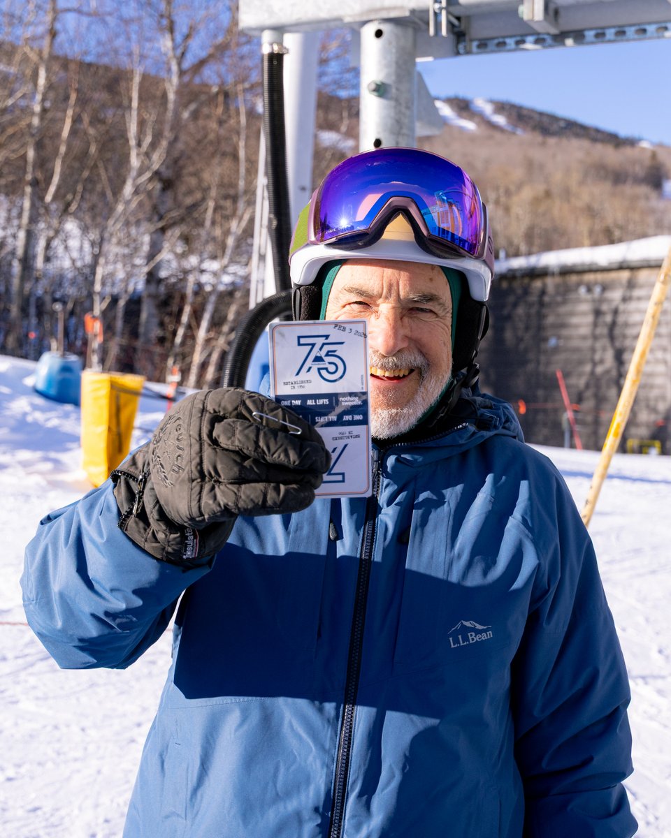 SugarloafMaine's tweet photo. We brought the wicket ticket back for our 75th day of the 75th season, because some things deserve to be held in your hand. There's #NothingSweeter than a bit of Sugarloaf nostalgia https://t.co/TgKmCpywg4