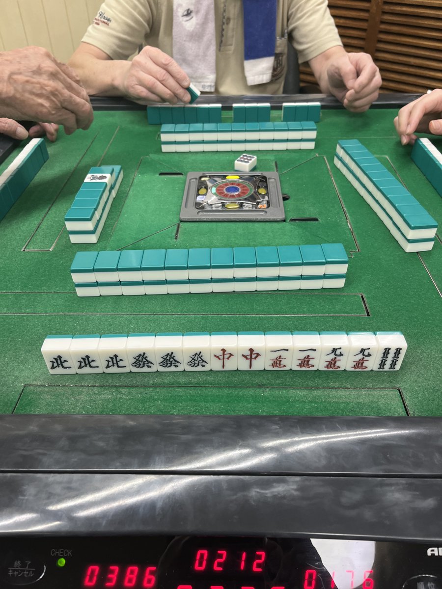 matezon_touhu's tweet image. 人生で一番いい配牌もらった