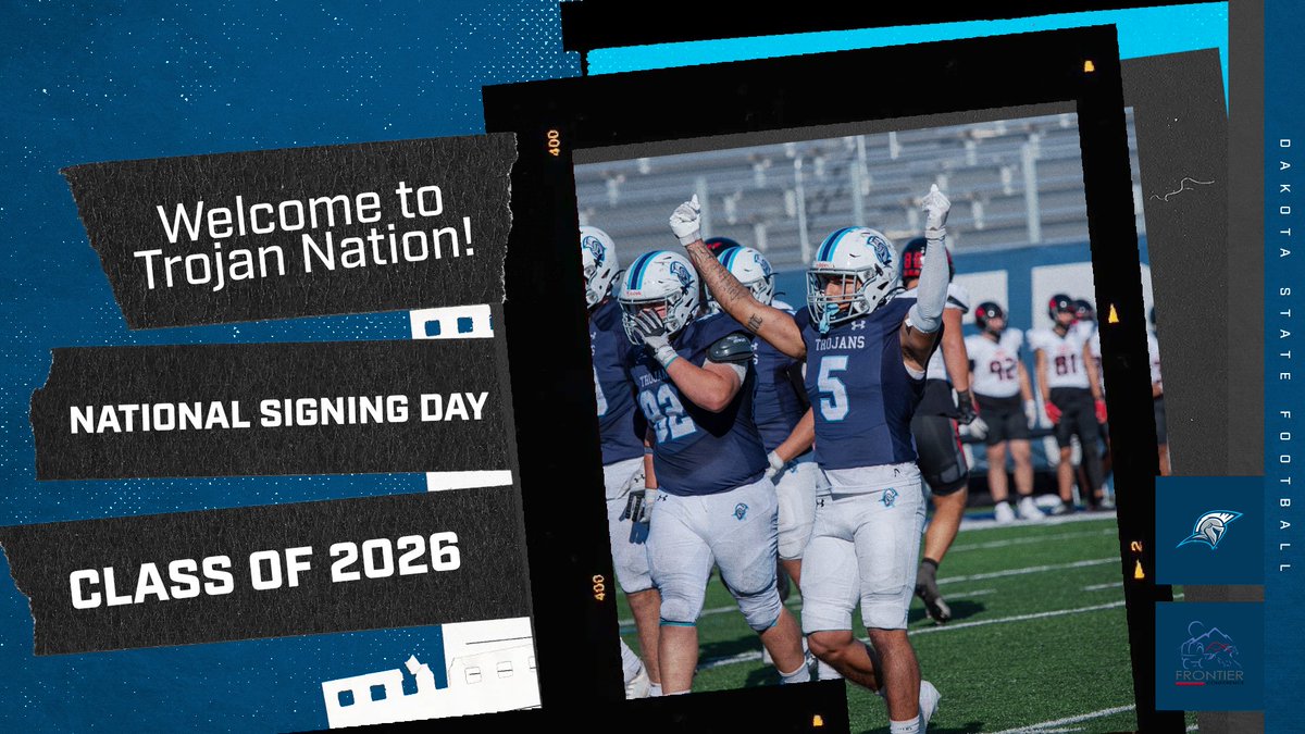Trojan Nation,

Join us tomorrow at 9am as we announce our new athletes into Trojan Territory!

Via: <a href="/DSUFootball/">Dakota State University Football</a>