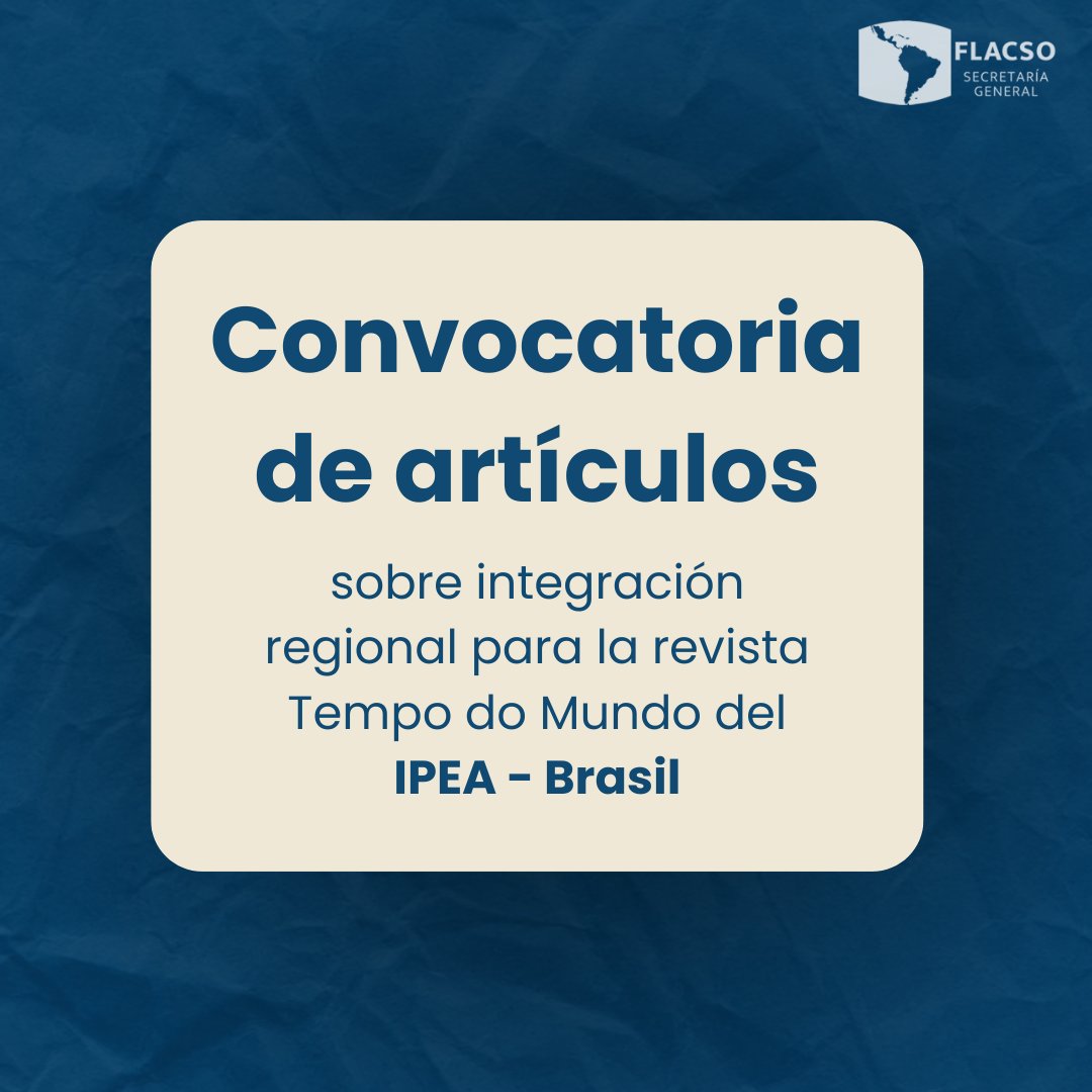 FLACSO Secretaría General tweet media