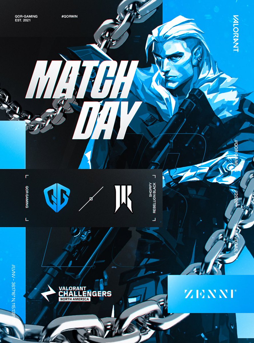 1 win away from Playoffs!

Catch our game today 🆚 SRB 
⏱️ 1:00 PM PST/4:00 PM EST
🎉 Watch Party at ttv/qor_gaming

#QORWIN | #ChallengersNA | <a href="/acenavalorant/">ACE VALORANT Challengers NA</a>