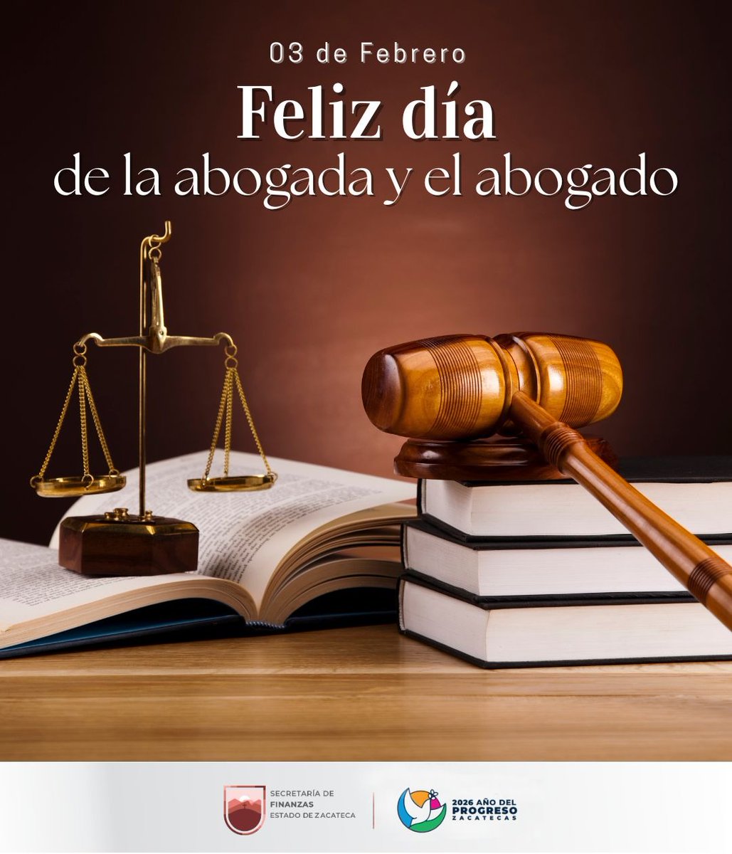 SEFIN_Zac's tweet photo. ⚖️ #DíaDeLaAbogadaYElAbogado

Reconocemos y felicitamos a las abogadas y abogados que, con profesionalismo, ética y compromiso, contribuyen con esta dependencia.

Su labor es fundamental para garantizar el orden, la legalidad y la correcta aplicación de los recursos públicos. https://t.co/Xyaj9bEISy