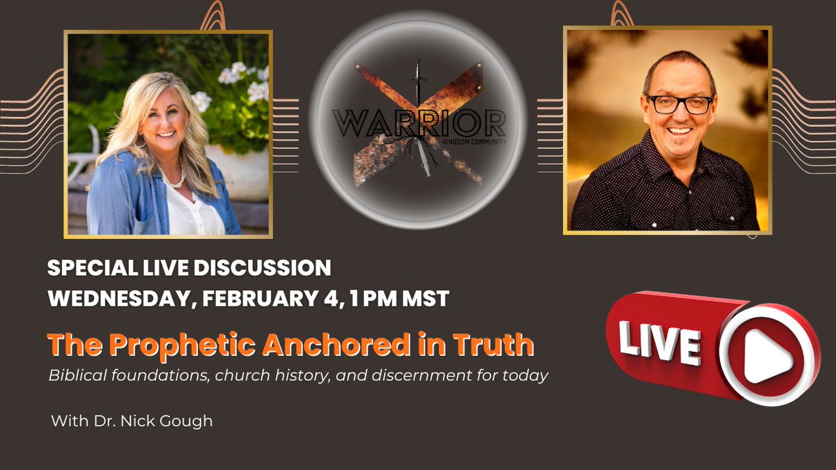 Candraall4him's tweet photo. Join Candra and Dr. Nick Gough tomorrow, Wednesday at 1pm MST, for a powerful live discussion: "The Prophetic Anchored in Truth." 

https://t.co/lcdWCQLDEt
https://t.co/0hMaNYzygr

#PropheticVoice #BiblicalTruth  #ChristianLeaders #KingdomInfluencer #CandraAll4Him https://t.co/kKOUrSXh6z
