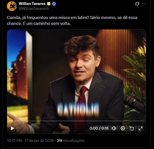 JunitoMBL's tweet photo. Ei @moura_101 
Por acaso Nick Fuentes é esse cara que o teu último cavaleiro é super fã?
Ele compartilha esse vídeo no teu grupo de assassinato de reputação? https://t.co/igexw5V6cs