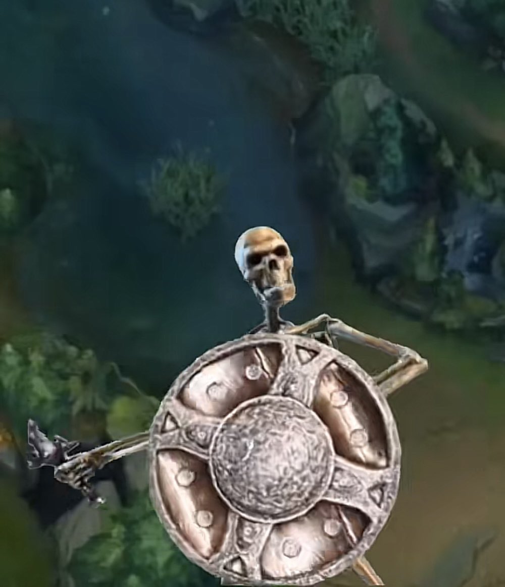 1v9gg's tweet image. *Support leaves lane for 5 seconds*

The ADC: