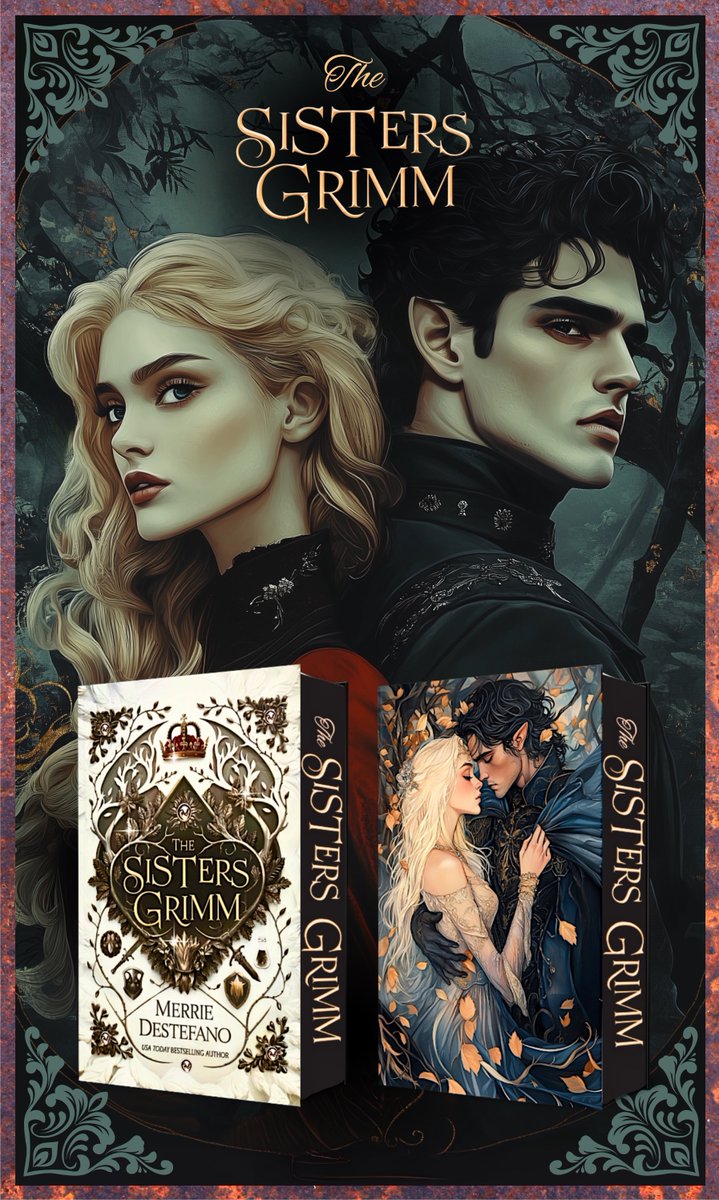 A forbidden romance and secret rebellion, set in a world with cozy magic and dangerous fairytales. 

The Sisters Grimm. 

Follow the campaign here:
kickstarter.com/projects/merri…