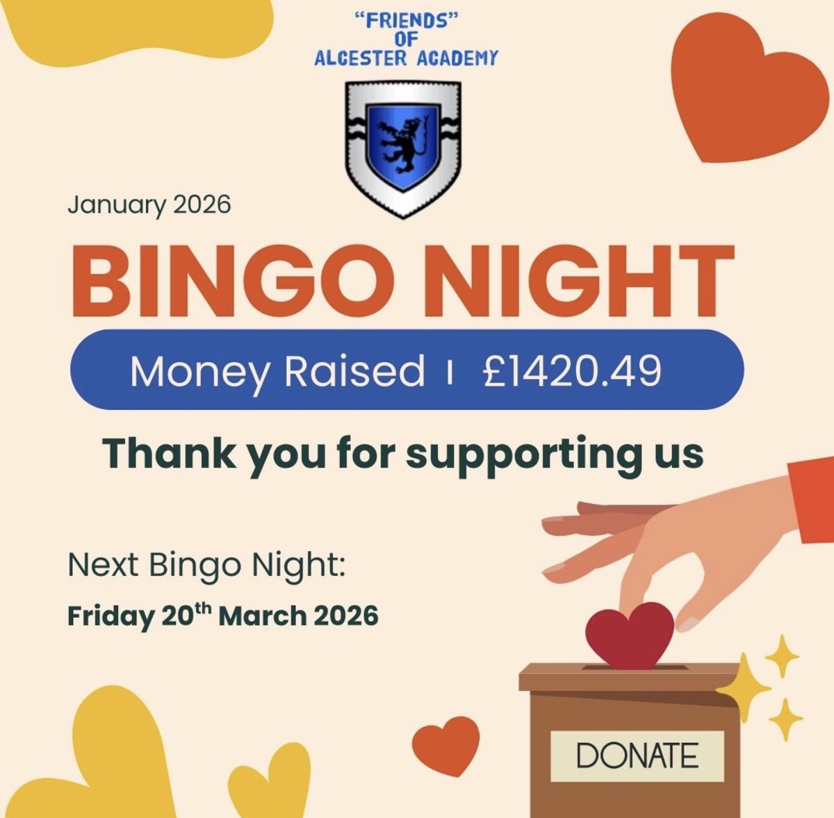 Friends of Alcester Academy tweet media