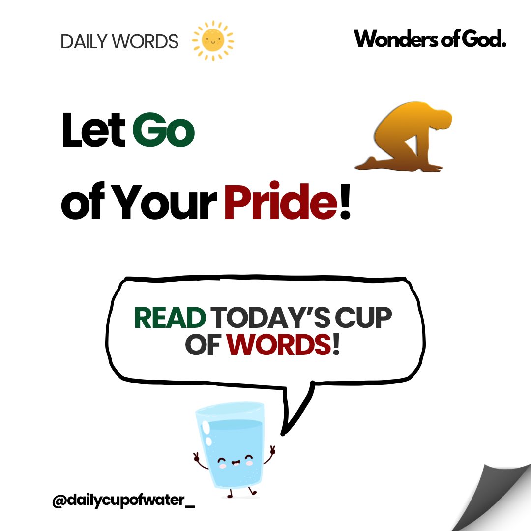 dailycupofwater's tweet photo. Daily Words: Be Humble! #dailywords 

The Pride of Life Will Destroy You!

Every Achievement Came From God! So Don’t Boast In Yourself!❌🙅🏽‍♀️ #jesus 

Remember You Didn’t Create Yourself! Recognize The Hand of God In Life!👼🏽⚡

Stop Being Proud &amp; Thank God!🙇🏽👑 #VoiceofGod https://t.co/gX42ceH6nO