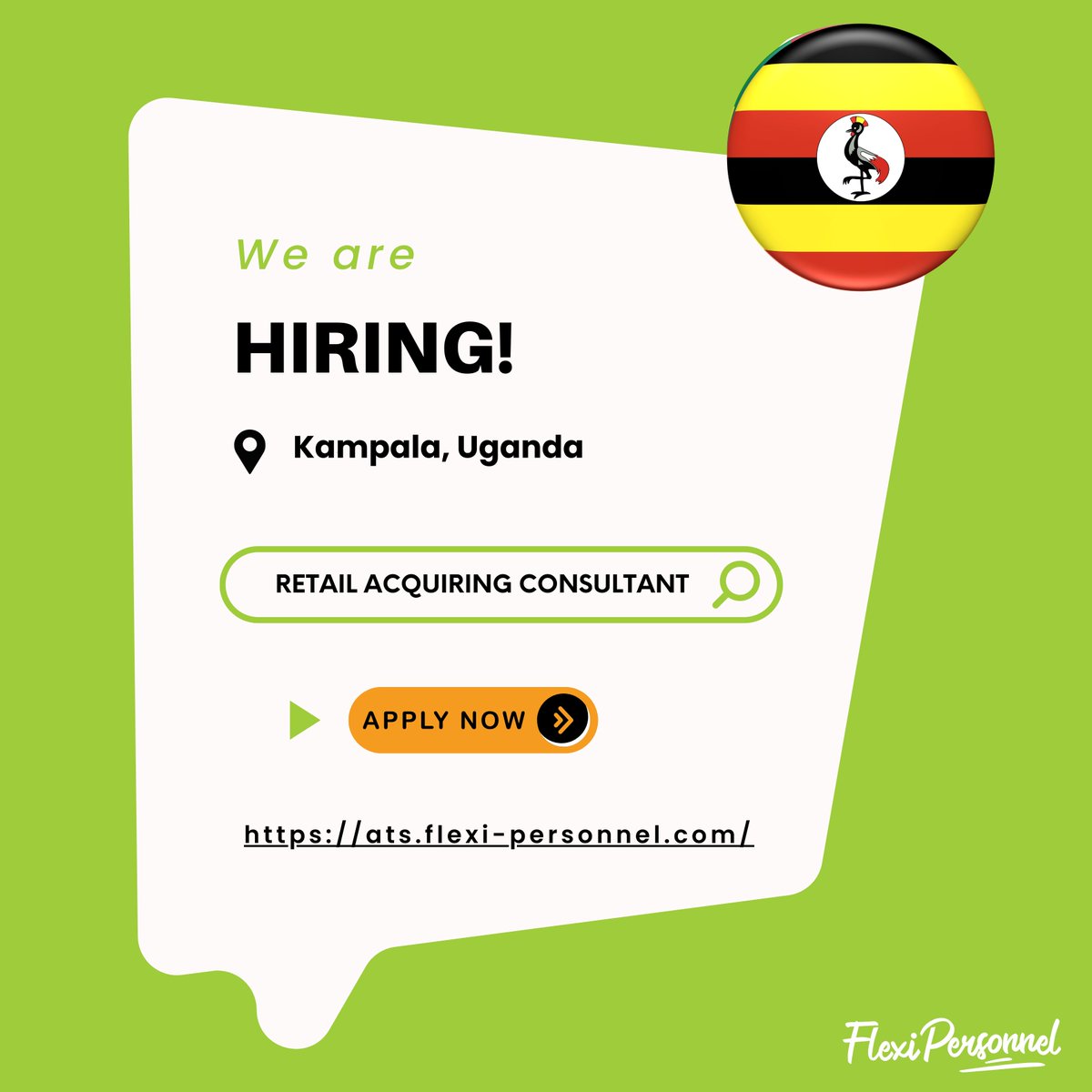 🚀 We’re Hiring: Retail Acquiring Consultant – Uganda

⏳Contract: 3 Months
 📅Apply by: 1st March 2026
 🔗Apply Here: ats.flexi-personnel.com/browse-jobs/84…
#NowHiring #FintechJobs #SalesJobs #UgandaJobs #PaymentSolutions