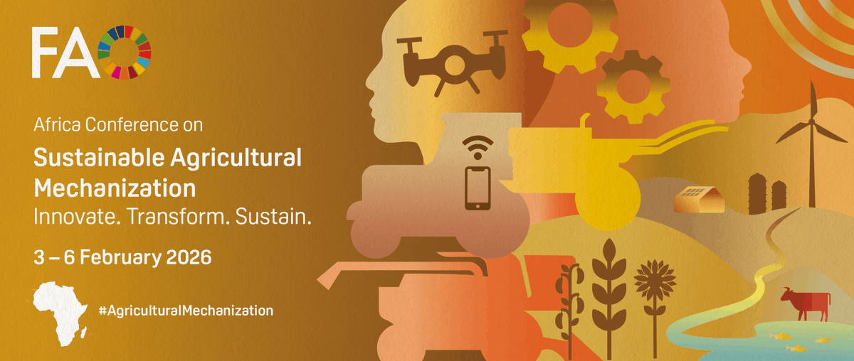 FARAinfo's tweet photo. Join the conversation on how technology, innovation, and partnerships can accelerate agricultural transformation aligned with the #SDGs.

Innovate. Transform. Sustain.

📅 3–6 Feb 2026

kindly register for online participation via 🔗 https://t.co/83R7OSVd6k

#ACSAM #FAO #FARAinfo https://t.co/ZOGmhM52Lm