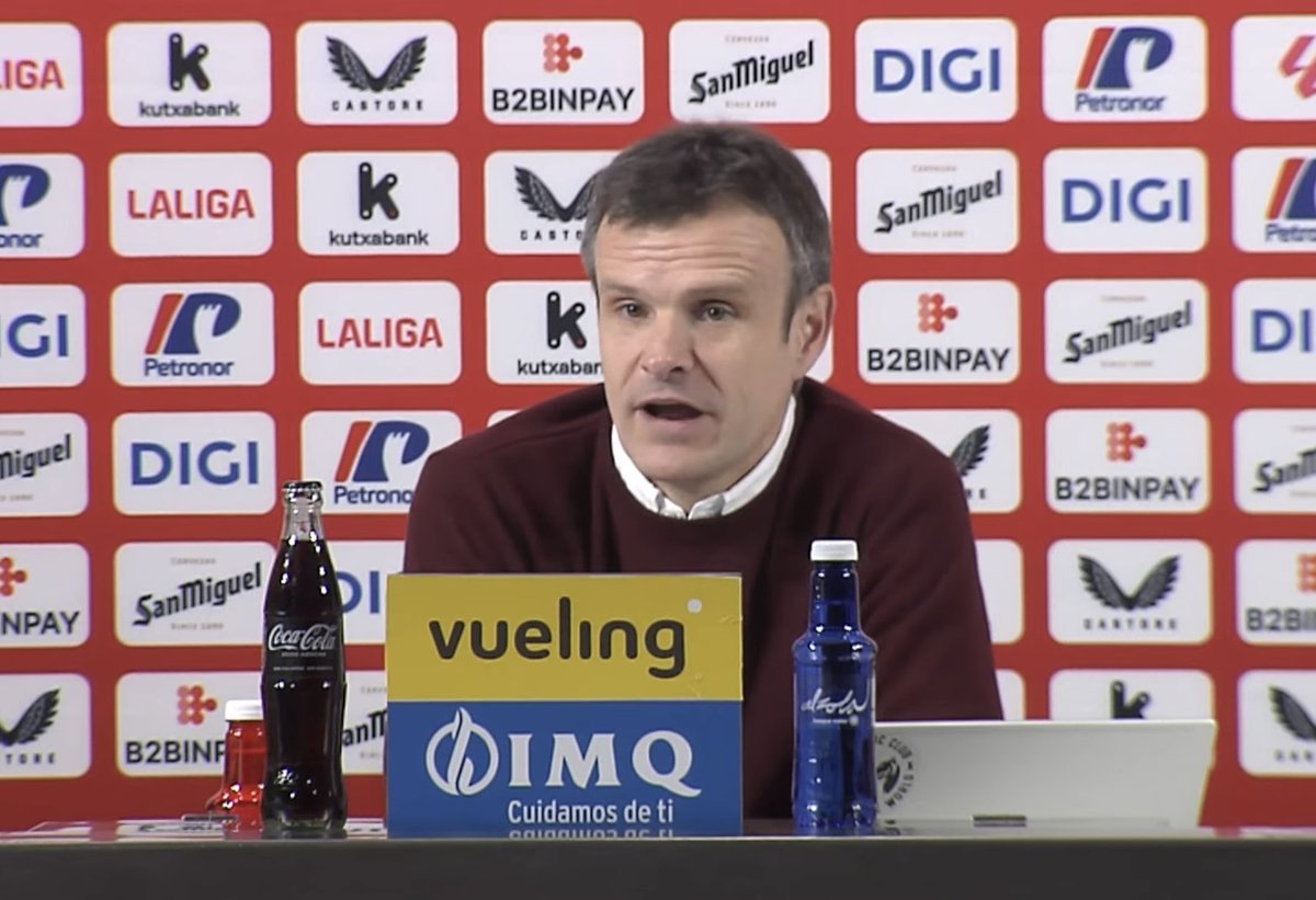 DiiegoCobo's tweet photo. 🎙️ Jon Uriarte sobre la realidad del Athletic:.

😳 “El objetivo del equipo es asegurar la PERMANENCIA.”

💪 “La máxima prioridad es sumar 17 puntos.” https://t.co/oOrv6zHZGT