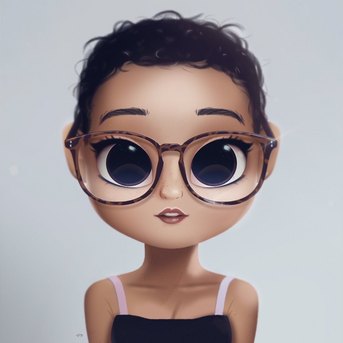 dollifylatam's tweet photo. Otro retrato que hice para una campaña de @GlassesUSA 😊🎨👓 #dollify #dollifyapp #drawing #glasses #portrait https://t.co/zVUXFPTqrg